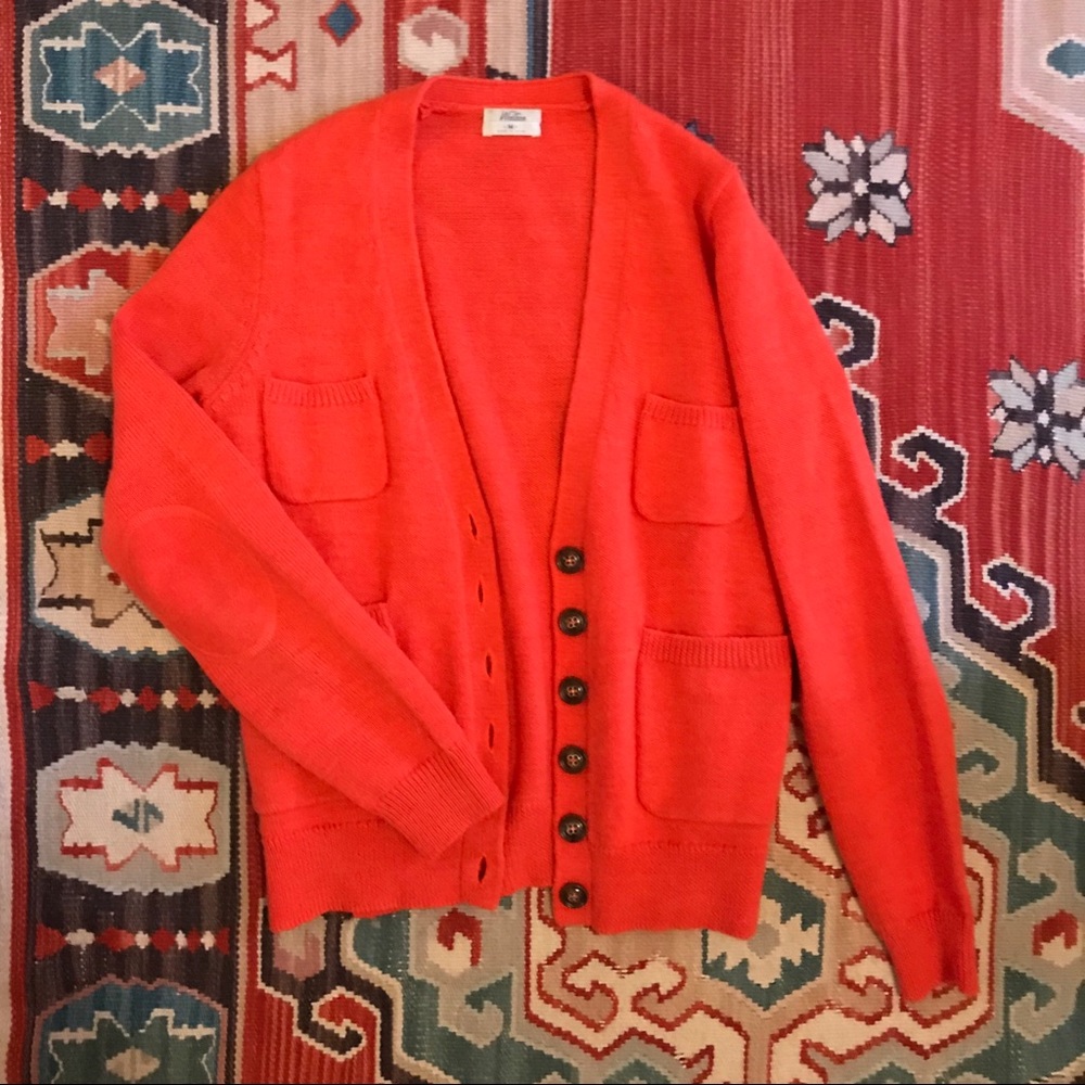 Madewell Wallace Orange cardigan